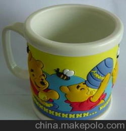 PVC滴膠工藝品禮品供應商,小熊維尼馬克杯,兒童節慶促銷商品